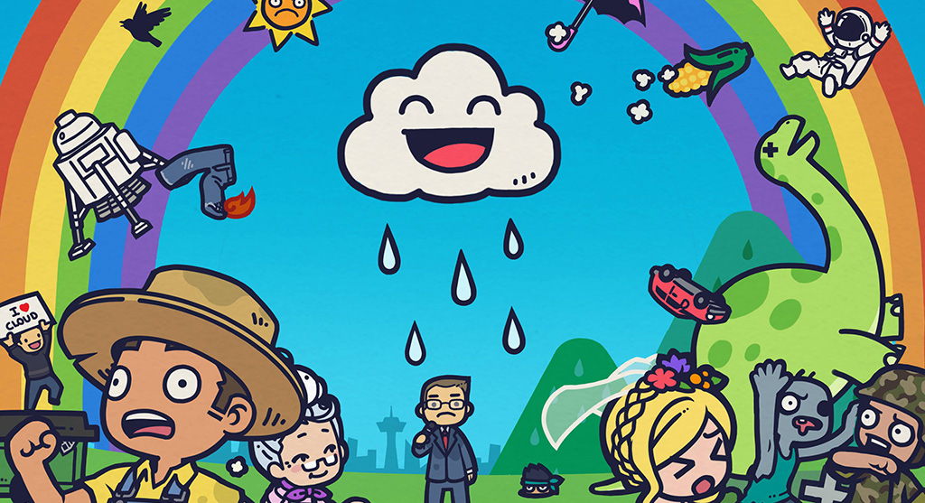 A cloud causing havoc in April indie game releases Rain on your Parade.
