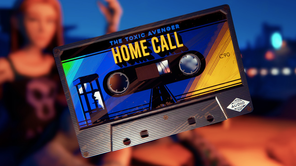 One of the collectable cassettes in Road 96 - Home Call by The Toxic Avenger